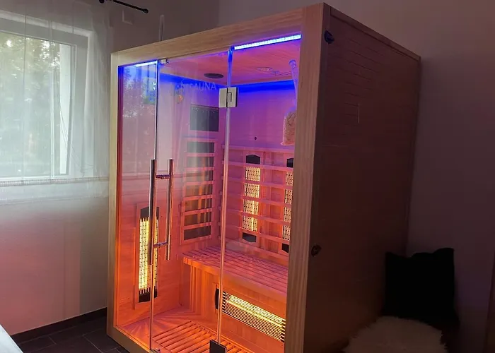 Neue Moderne Mit Infrarot Sauna Und Grossen Garten Appartement Hengersberg